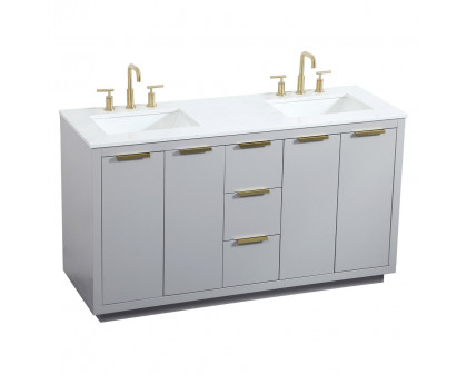 Elegant Bathroom Vanity - Gray (VF19460DGR)