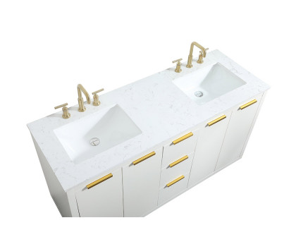 Elegant Bathroom Vanity - White (VF19460DWH)