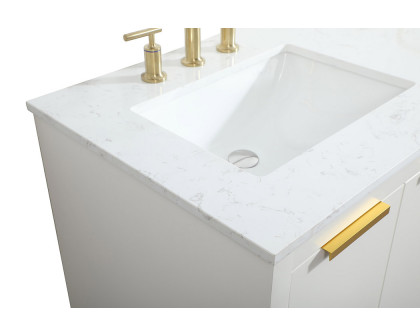 Elegant Bathroom Vanity - White (VF19460DWH)