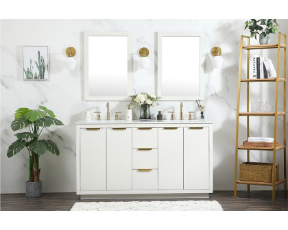 Elegant Bathroom Vanity - White (VF19460DWH)