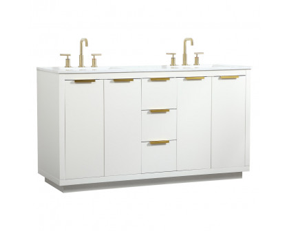 Elegant Bathroom Vanity - White (VF19460DWH)