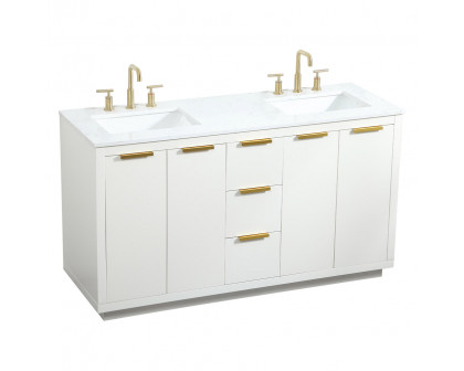 Elegant Bathroom Vanity - White (VF19460DWH)