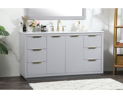 Elegant Bathroom Vanity - Gray (VF19460GR)