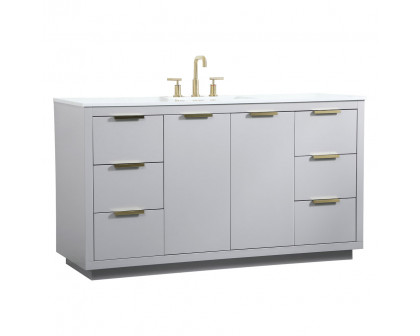 Elegant Bathroom Vanity - Gray (VF19460GR)