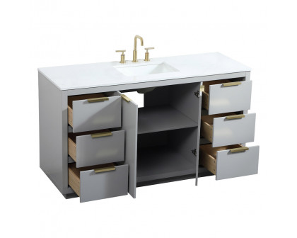 Elegant Bathroom Vanity - Gray (VF19460GR)