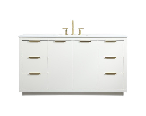 Elegant Bathroom Vanity - White (VF19460WH)