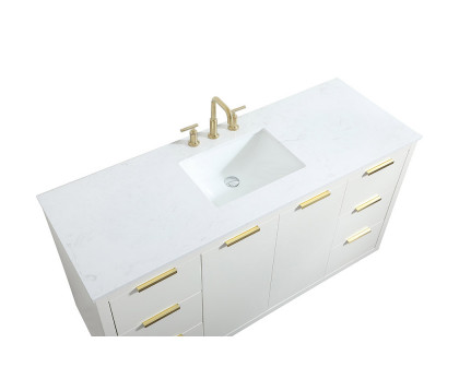 Elegant Bathroom Vanity - White (VF19460WH)