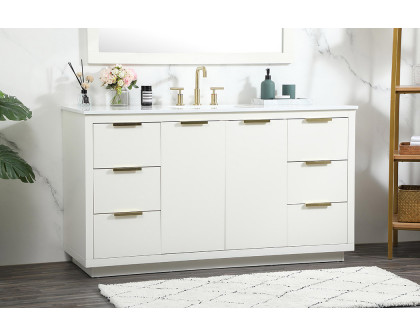 Elegant Bathroom Vanity - White (VF19460WH)