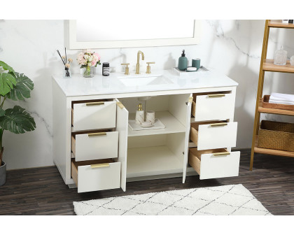 Elegant Bathroom Vanity - White (VF19460WH)