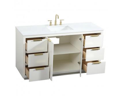 Elegant Bathroom Vanity - White (VF19460WH)