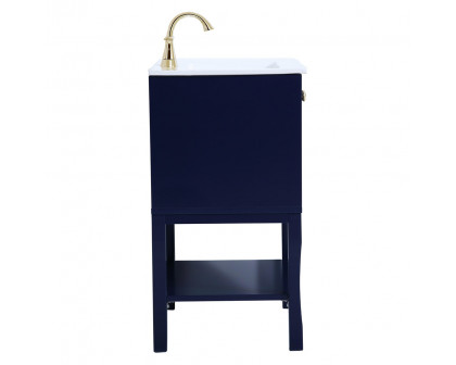 Elegant Bathroom Vanity - Blue (VF2100BL)