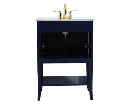 Elegant Bathroom Vanity - Blue (VF2100BL)