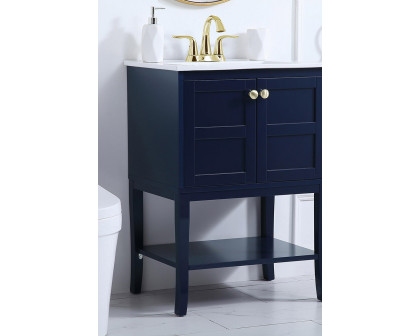 Elegant Bathroom Vanity - Blue (VF2100BL)