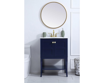 Elegant Bathroom Vanity - Blue (VF2100BL)