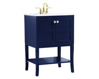 Elegant Bathroom Vanity - Blue (VF2100BL)