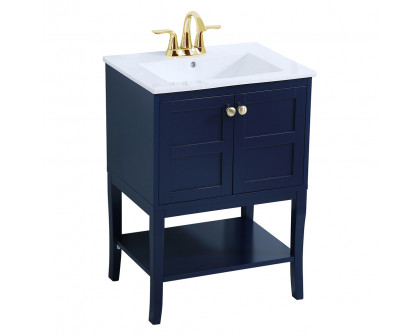 Elegant Bathroom Vanity - Blue (VF2100BL)