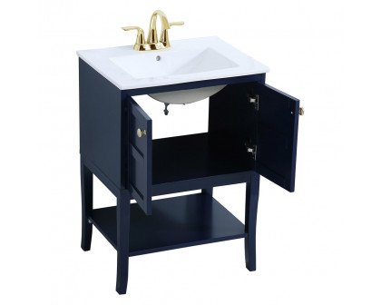 Elegant Bathroom Vanity - Blue (VF2100BL)