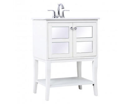 Elegant Bathroom Vanity - White/Mirror (VF2100MR)