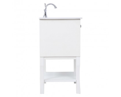 Elegant Bathroom Vanity - White/Mirror (VF2100MR)