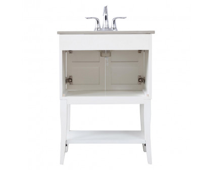 Elegant Bathroom Vanity - White/Mirror (VF2100MR)