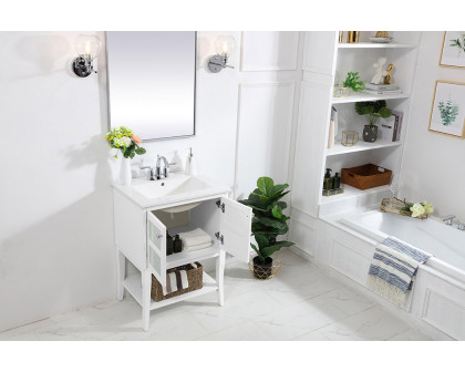 Elegant Bathroom Vanity - White/Mirror (VF2100MR)