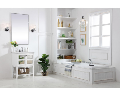 Elegant Bathroom Vanity - White/Mirror (VF2100MR)