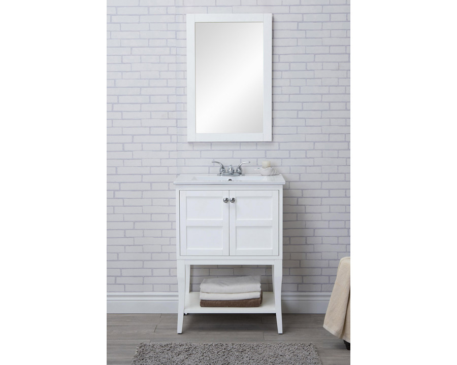 Elegant Bathroom Vanity - White (VF2100WH)