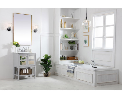 Elegant Bathroom Vanity - Gray/Mirror (VF2101MR)