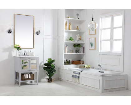 Elegant Bathroom Vanity - Gray/Mirror (VF2101MR)