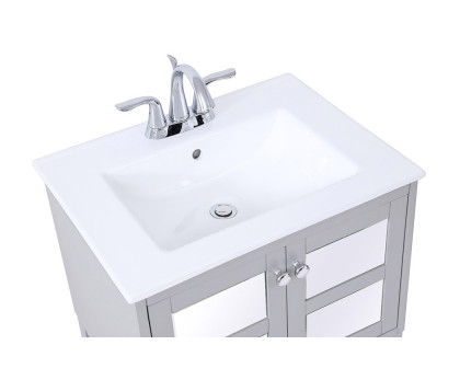 Elegant Bathroom Vanity - Gray/Mirror (VF2101MR)