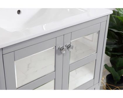 Elegant Bathroom Vanity - Gray/Mirror (VF2101MR)