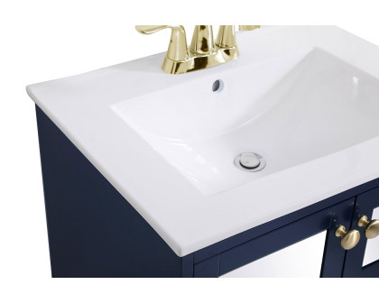 Elegant Bathroom Vanity - Blue/Mirror (VF2101MRBL)