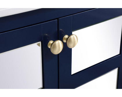 Elegant Bathroom Vanity - Blue/Mirror (VF2101MRBL)