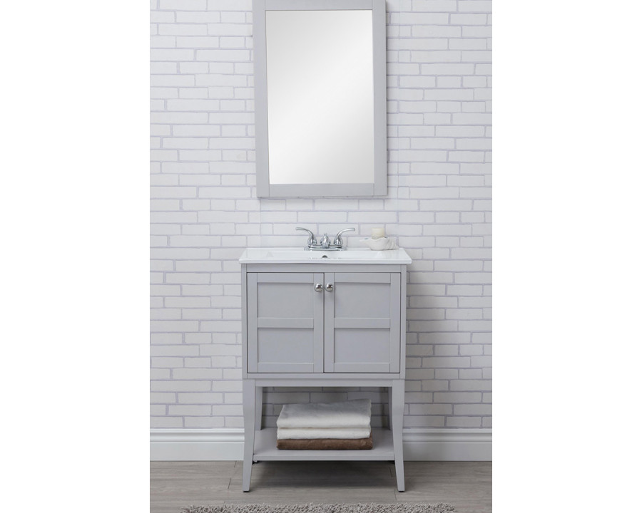 Elegant Bathroom Vanity - Gray (VF2101WH)