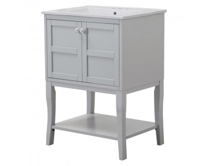 Elegant Bathroom Vanity - Gray (VF2101WH)