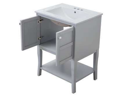 Elegant Bathroom Vanity - Gray (VF2101WH)