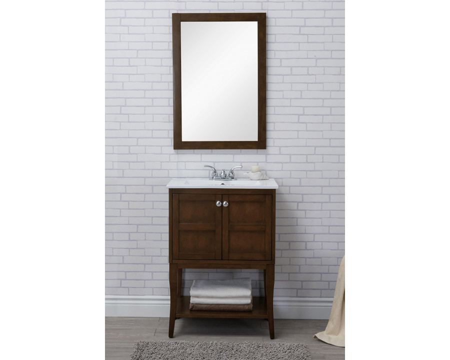 Elegant Bathroom Vanity - Antique Coffee (VF2102AC)