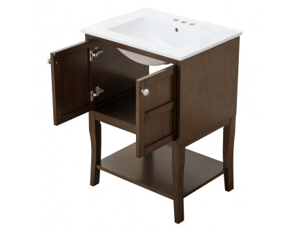 Elegant Bathroom Vanity - Antique Coffee (VF2102AC)