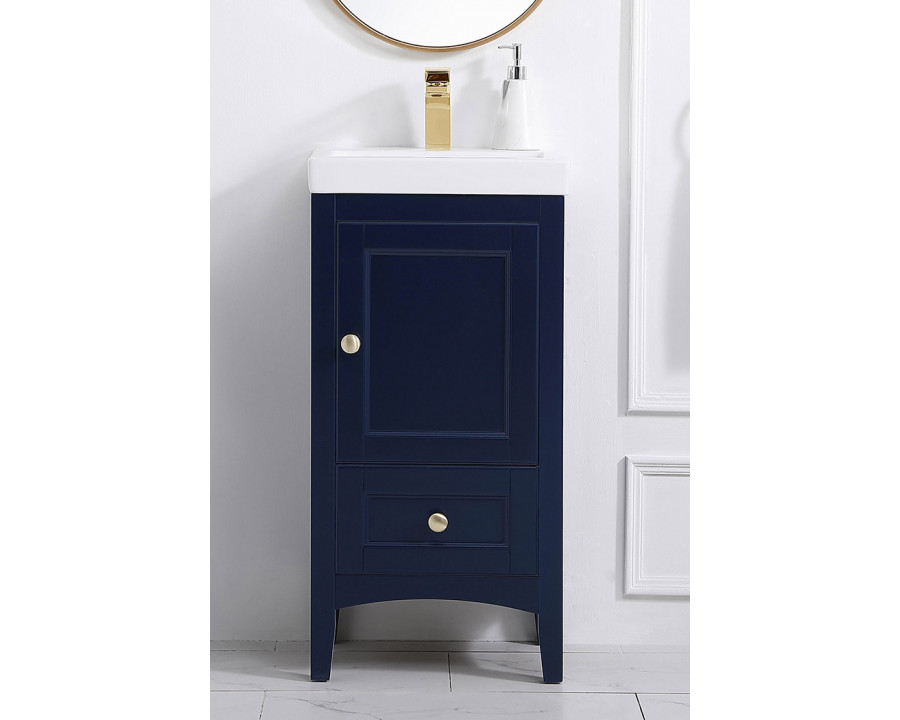 Elegant Bathroom Vanity - Blue (VF2218BL)