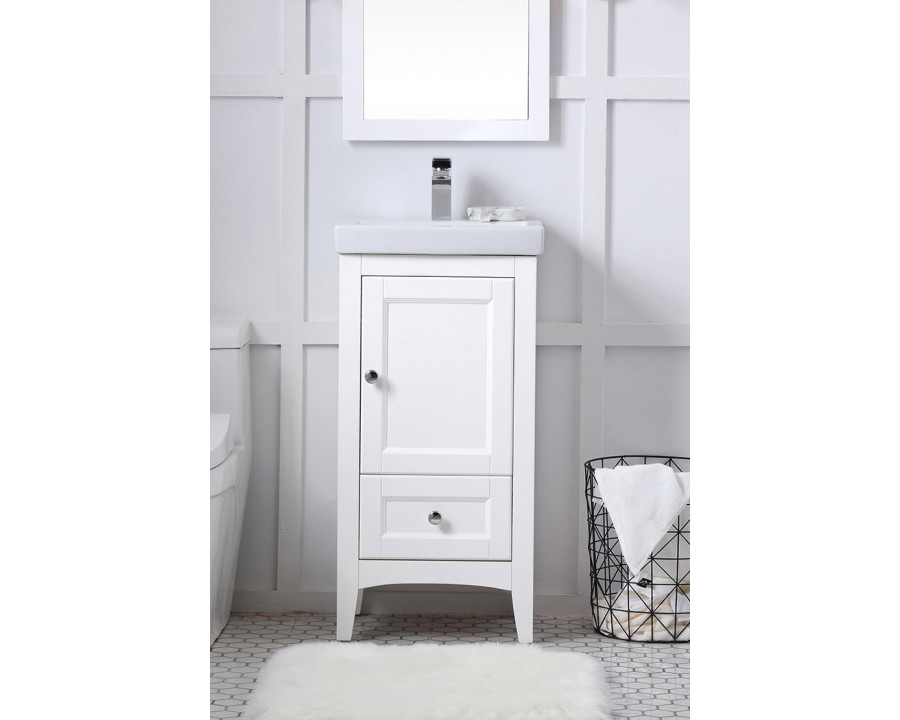 Elegant Bathroom Vanity - White (VF2218WH)