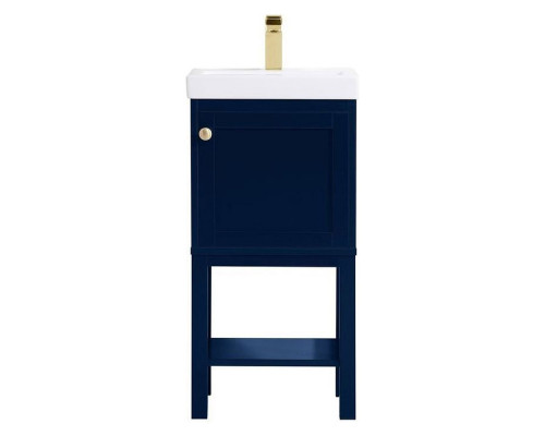 Elegant Bathroom Vanity - Blue (VF2518BL)