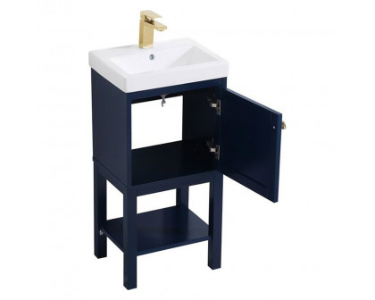 Elegant Bathroom Vanity - Blue (VF2518BL)