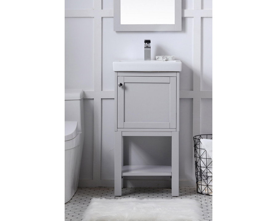 Elegant Bathroom Vanity - Gray (VF2518GR)