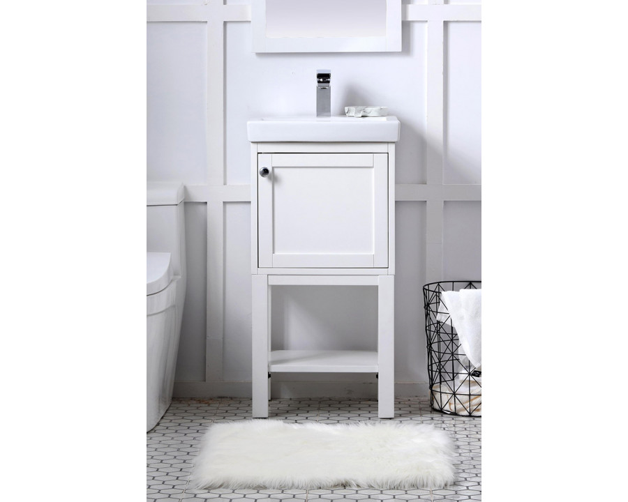 Elegant Bathroom Vanity - White (VF2518WH)