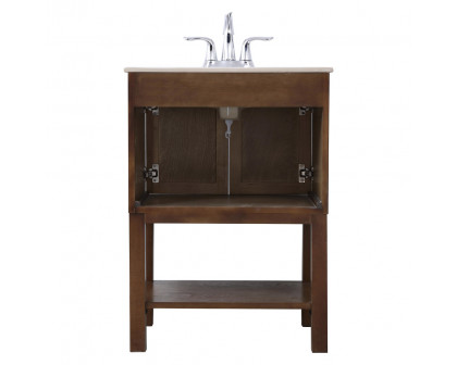 Elegant Bathroom Vanity - Antique Coffee, L 24" (VF2524AC)