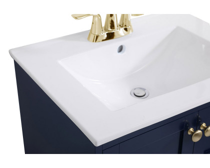 Elegant Bathroom Vanity - Blue, L 24" (VF2524BL)