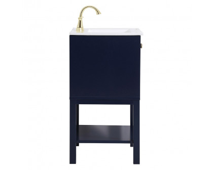 Elegant Bathroom Vanity - Blue, L 24" (VF2524BL)