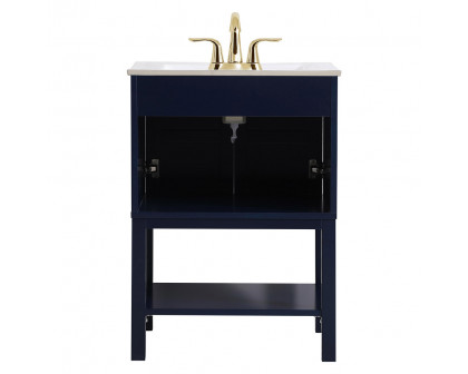 Elegant Bathroom Vanity - Blue, L 24" (VF2524BL)