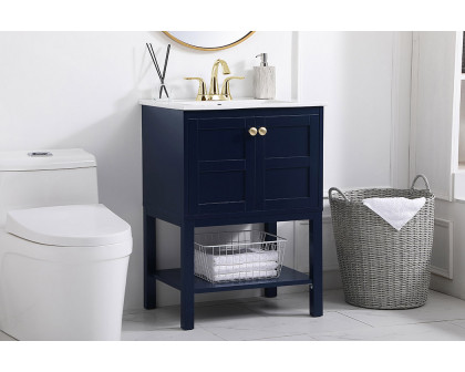 Elegant Bathroom Vanity - Blue, L 24" (VF2524BL)