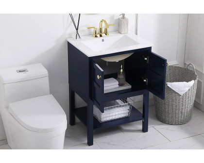 Elegant Bathroom Vanity - Blue, L 24" (VF2524BL)